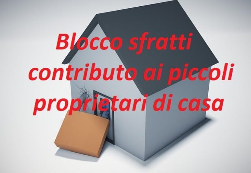 Blocco sfratti: Rimborso per i proprietari di case.