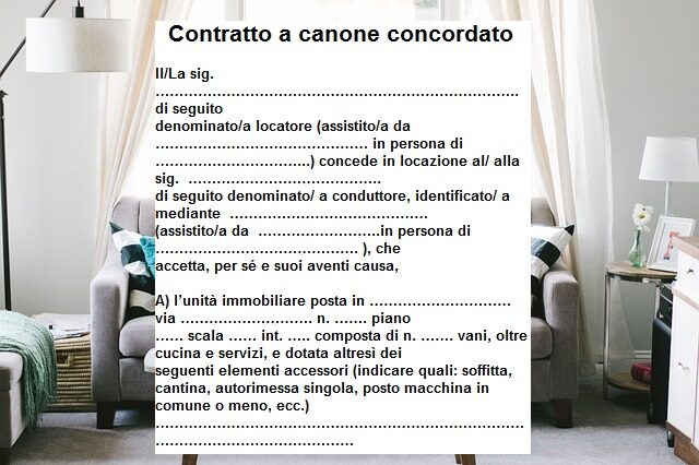 Contratto a canone concordato: Guida completa e Fac-simile.