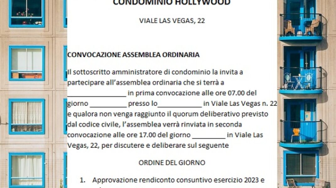 Convocazione assemblea condominiale: Regole e procedure.