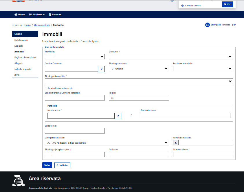 Registrazione del contratto di locazione online: Guida pratica. 11 contratto locazione 12