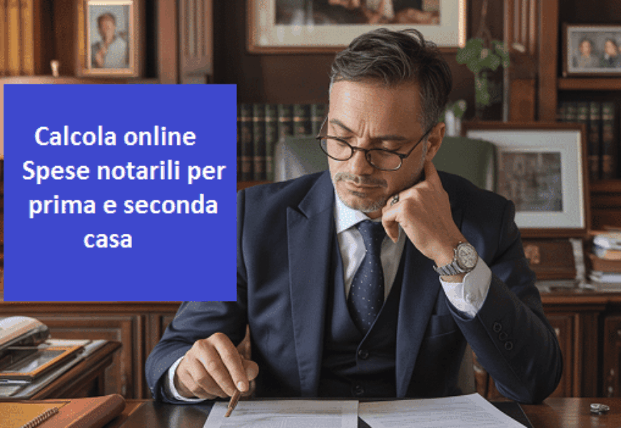 Calcola le spese notarili per prima e seconda casa
