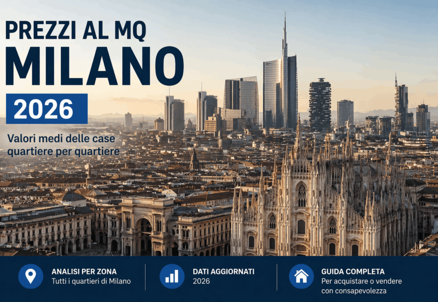 Prezzi al mq a Milano 2026: quartiere per quartiere